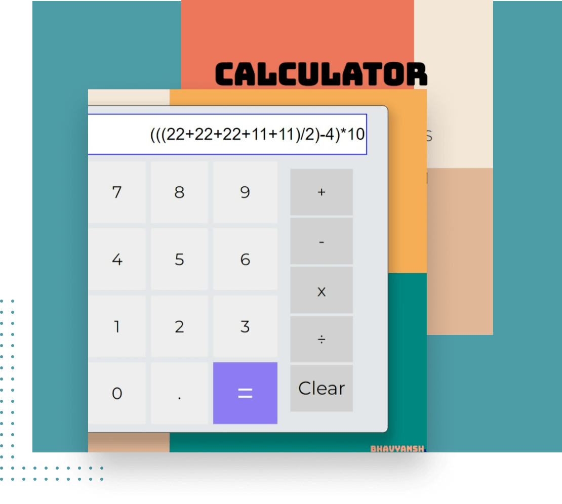 Calculator- A web design and development project by DiversePixel